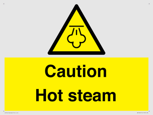 Caution Hot steam